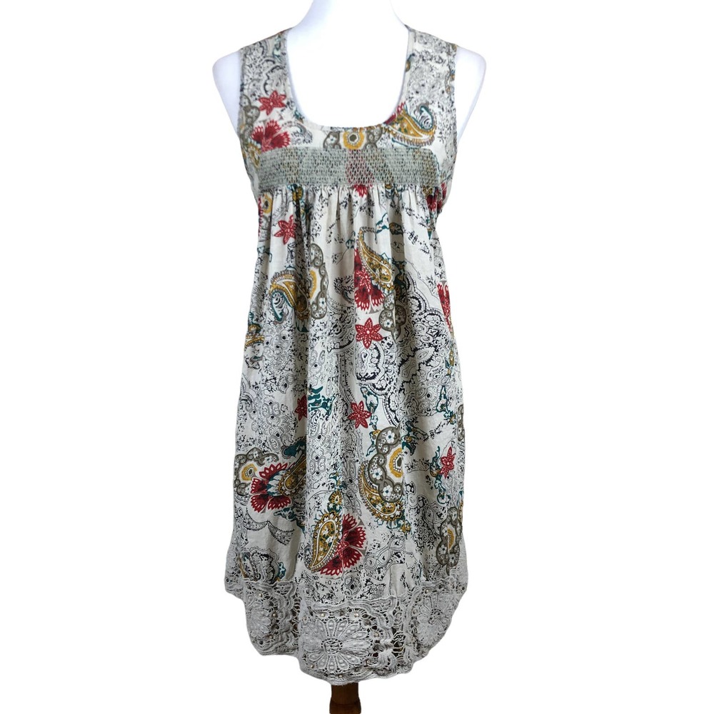 Hazel Hazel Hazel Womens Large Paisley Floral Cotton Dress